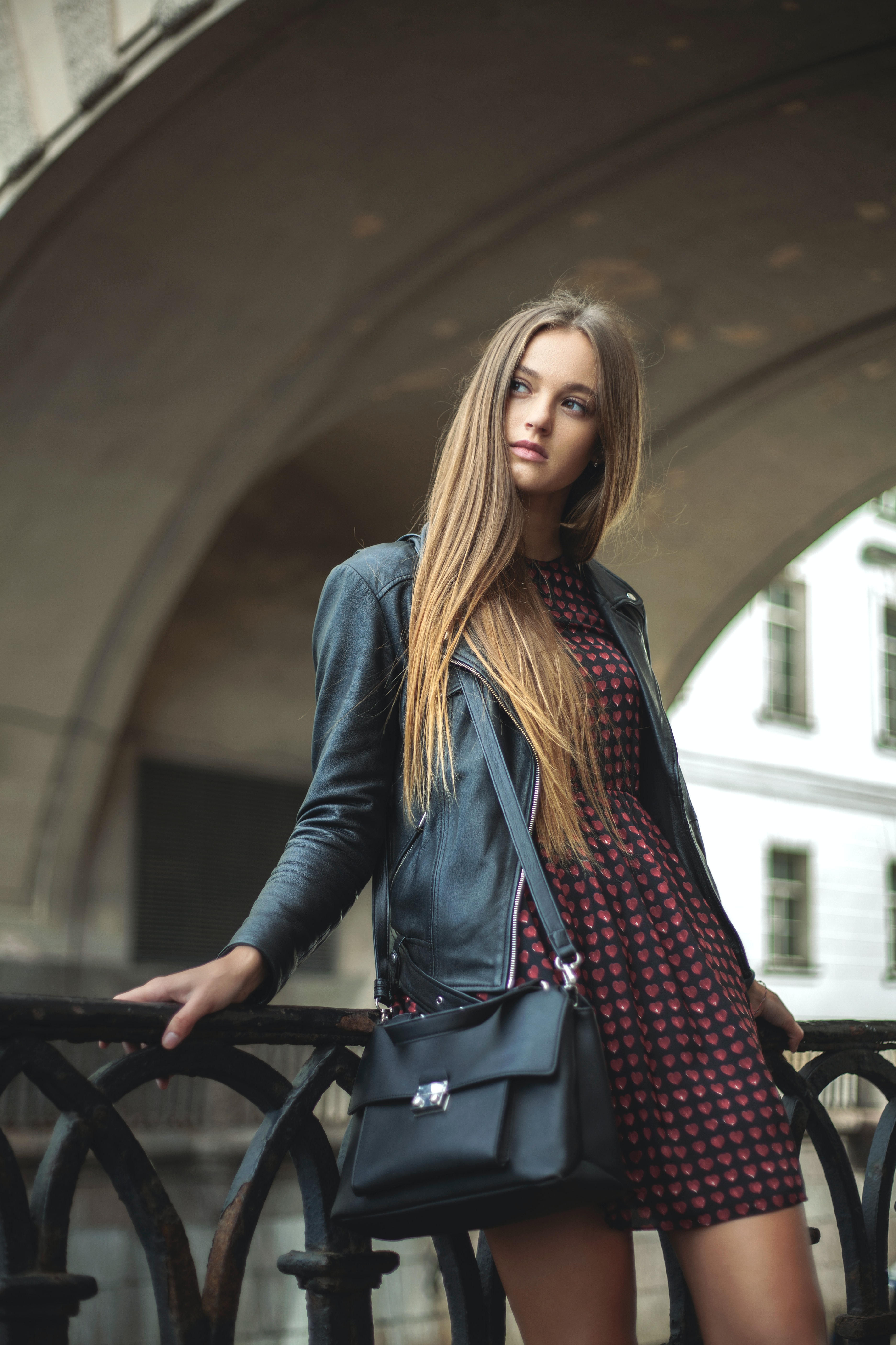 Girl in a jacket